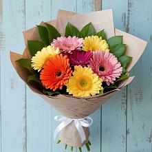Букет цветов из:  Герберы #REPLACE_PRED# Комгарон