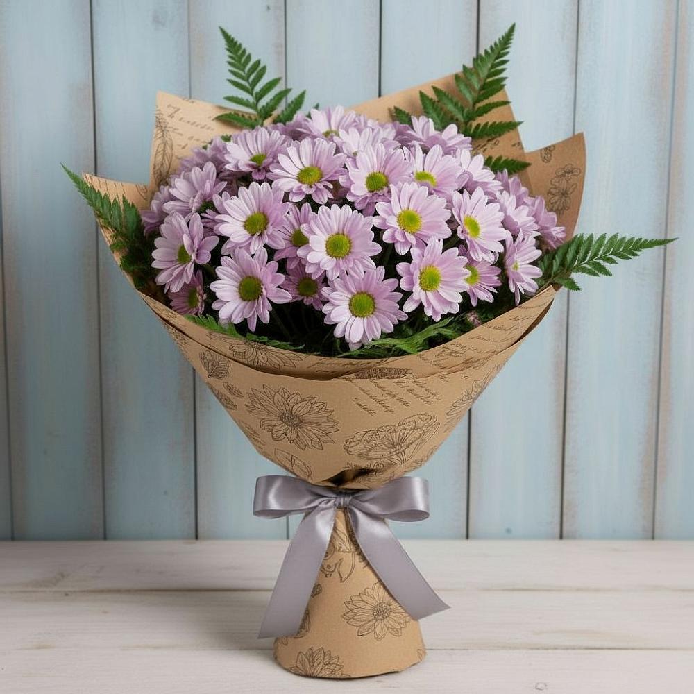 Букет цветов из: Хризантемы в Комгарон