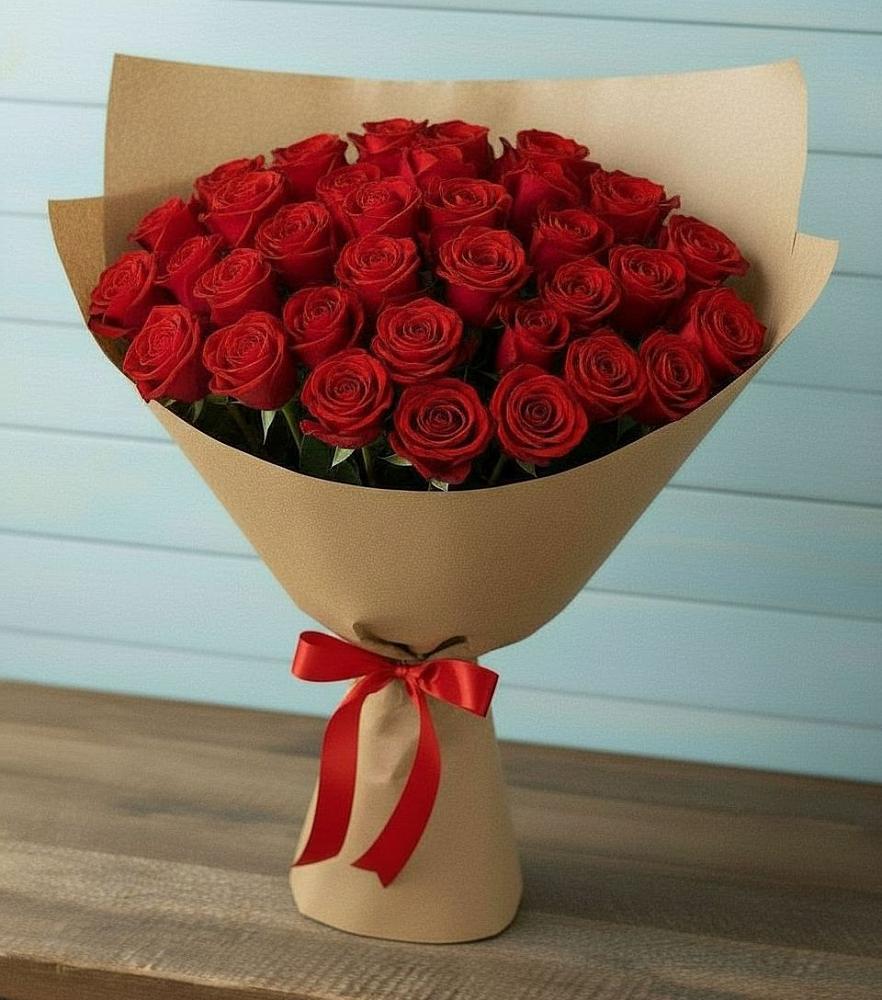 Букет Красные розы Милано в Комгарон