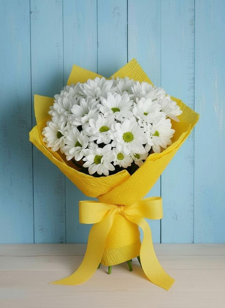 Букет цветов из: Хризантемы в Комгарон