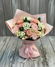 Букет цветов из:  Гвоздики, Розы и Хризантемы в Комгарон