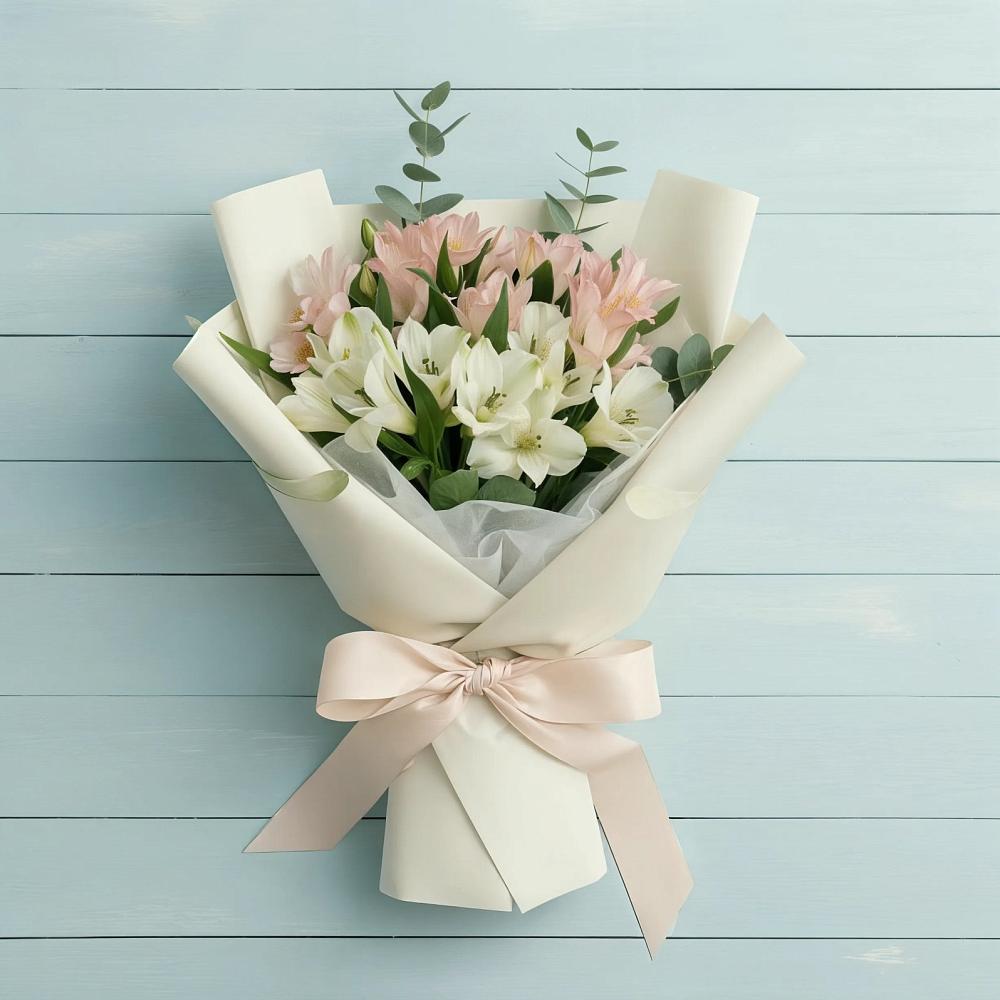 Букет цветов из: Альстромерии в Комгарон