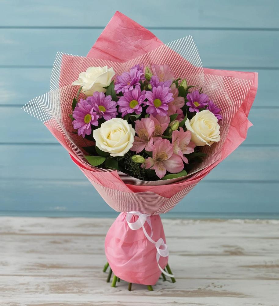 Букет цветов из: Герберы в Комгарон