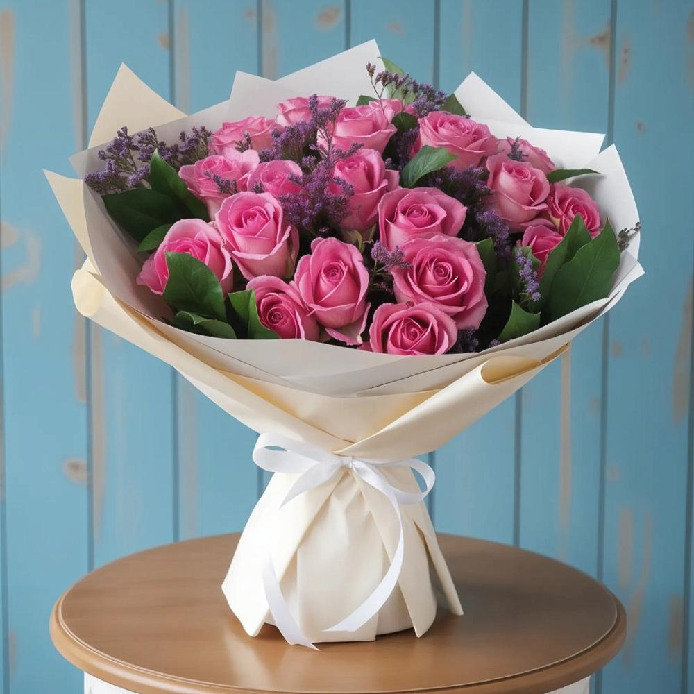 Букет цветов из: Розы в Комгарон